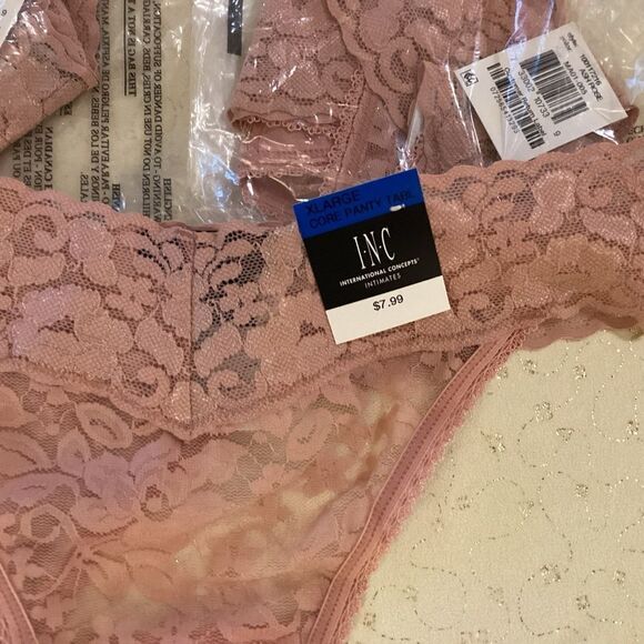 COPY - NWT INC Intern’l Concepts, a Macy’s Brand Women’s XL Rose Pink Thong Pan… - Picture 10 of 10